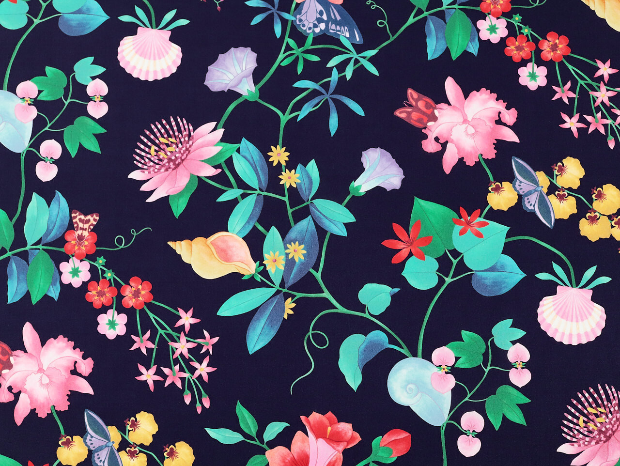 Liberty Fabrics Tana Lawn® Doreen June - Navy
