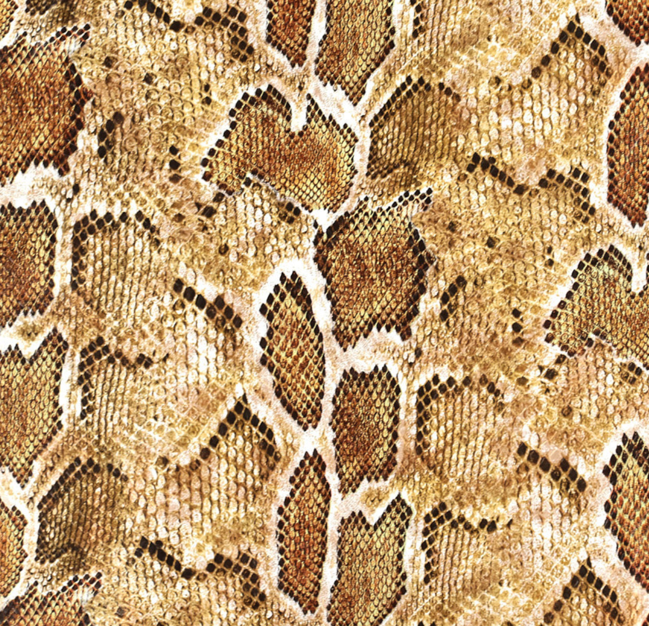 Snake Print Vegan Leather - Natural