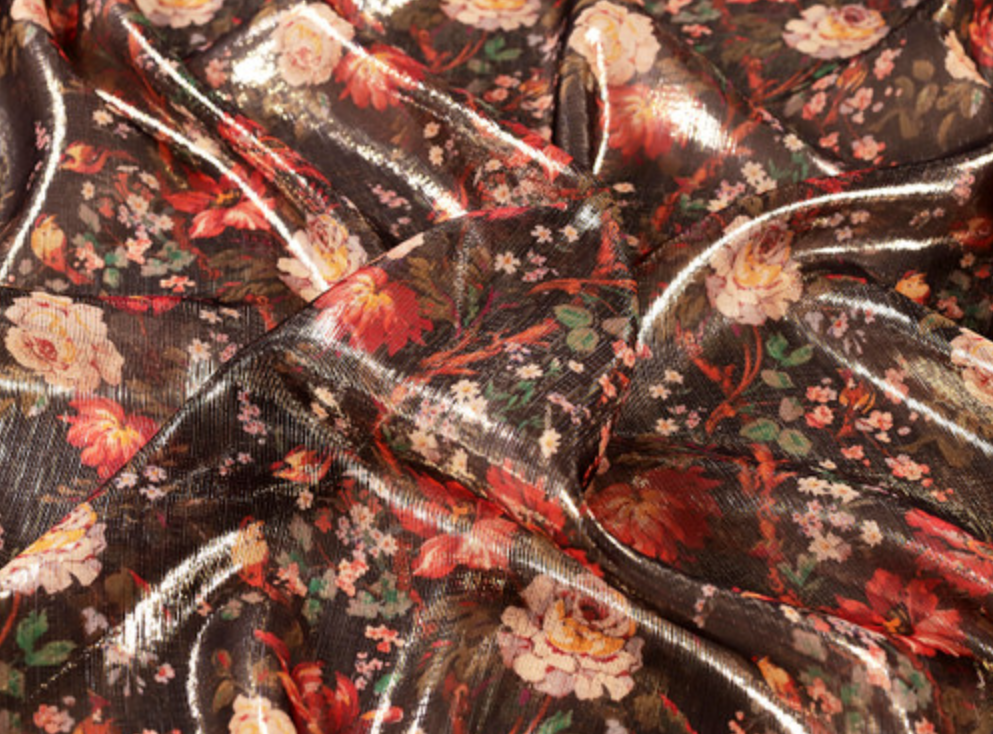 Liberty Little Kristina Buckingham Silk Lame - Champagne